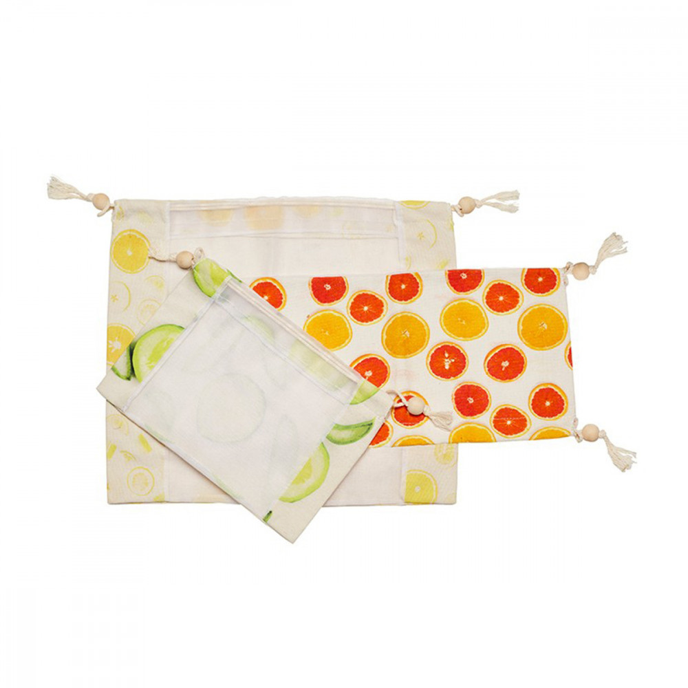 Lot de 3 filets à provisions