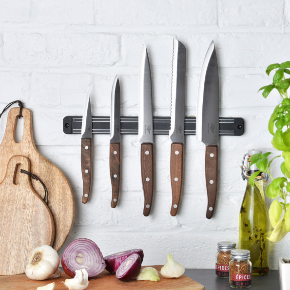 Couteau à découper bois de noyer