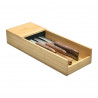Set de 5 couteaux +  range-couteaux pour tiroir