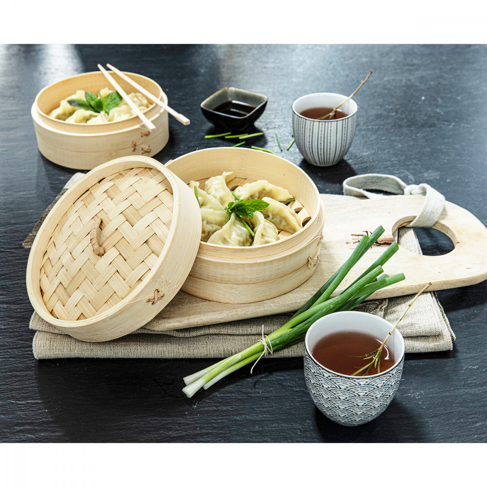 Cuit vapeur 2 paniers + 1 couvercle