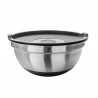 Lot de 3 saladiers inox avec couvercles
