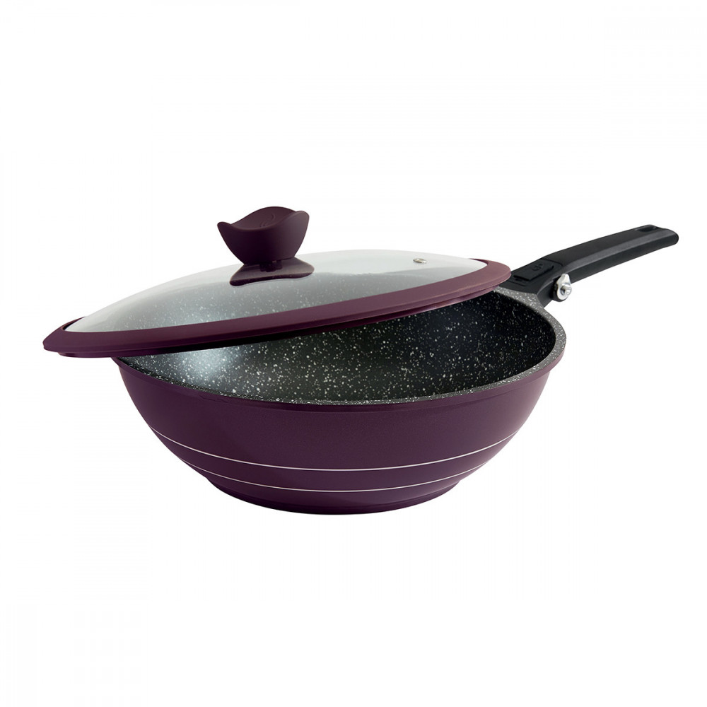 Wok fonte d'aluminium
