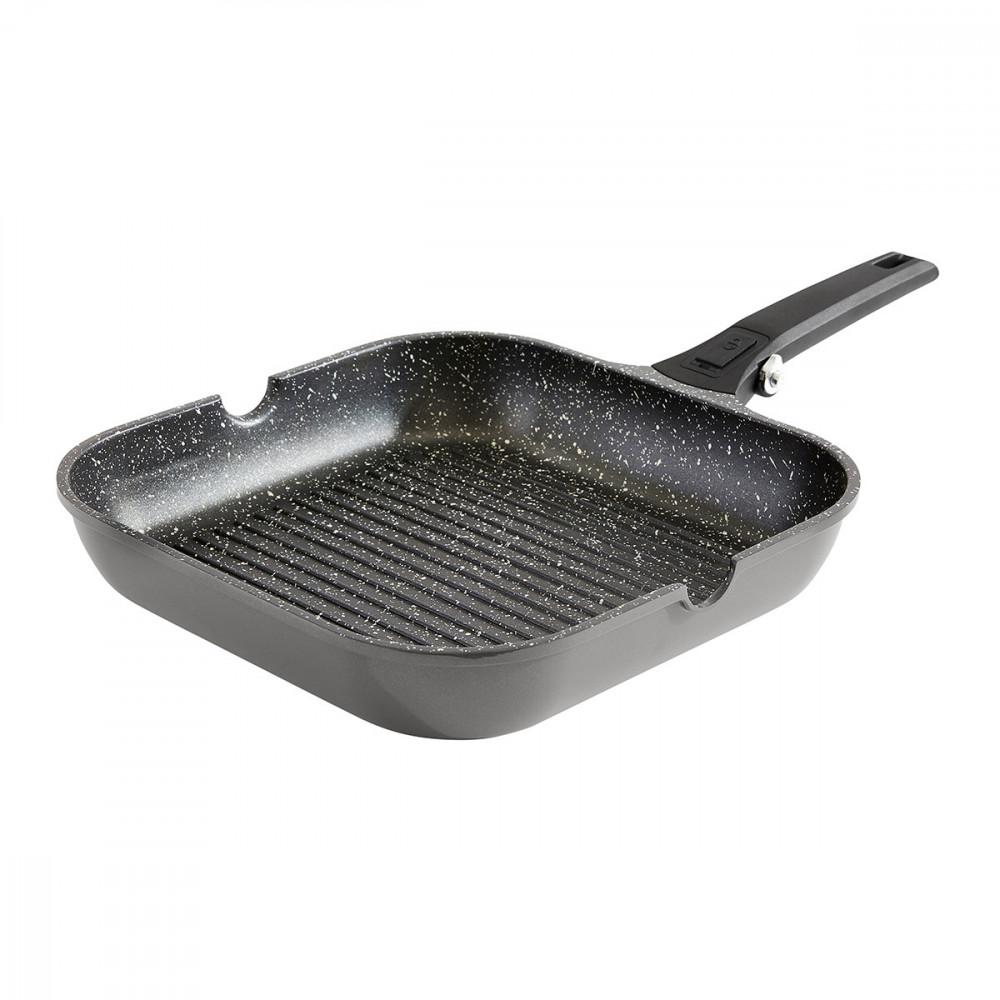 Poêle grill fonte d'aluminium