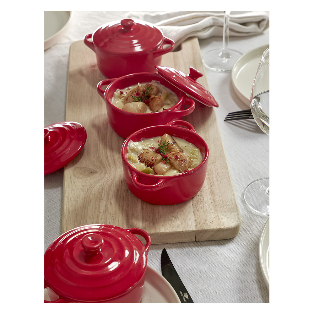 Lot de 4 mini-cocottes