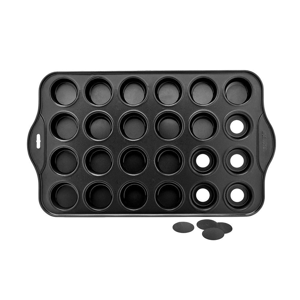 Maxi moule 24 mini muffins fond amovible