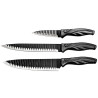 Set de 3 couteaux lame glissante