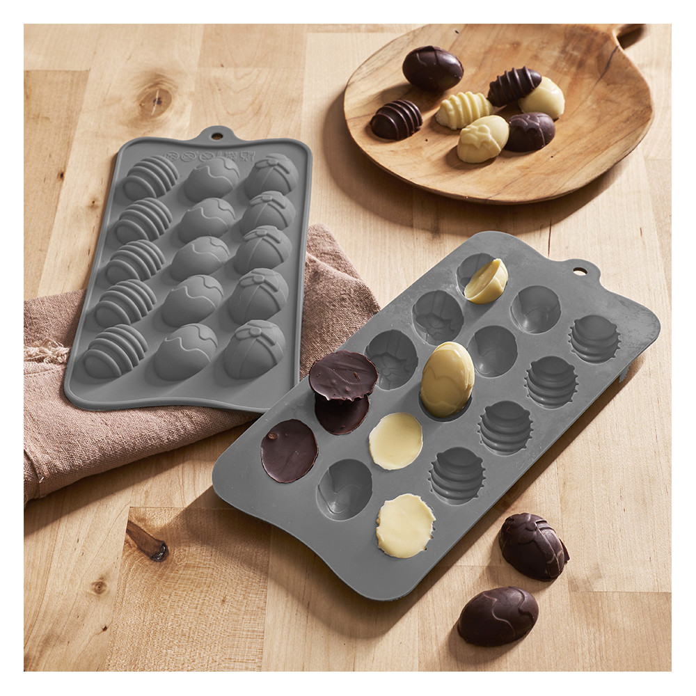 Lot de 2 moules chocolat