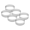 6 cercles à tartes perforés