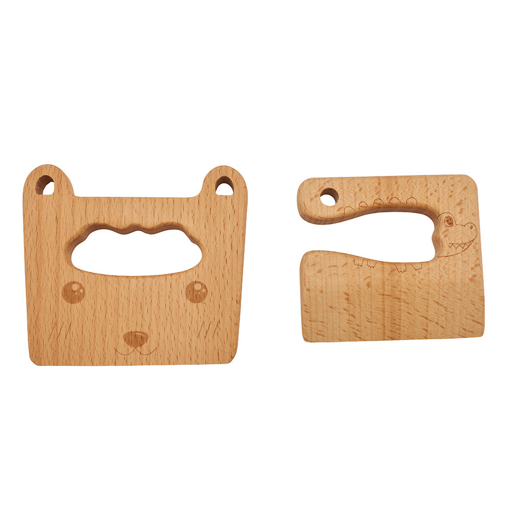 Lot de 2 couteaux d'apprentissage