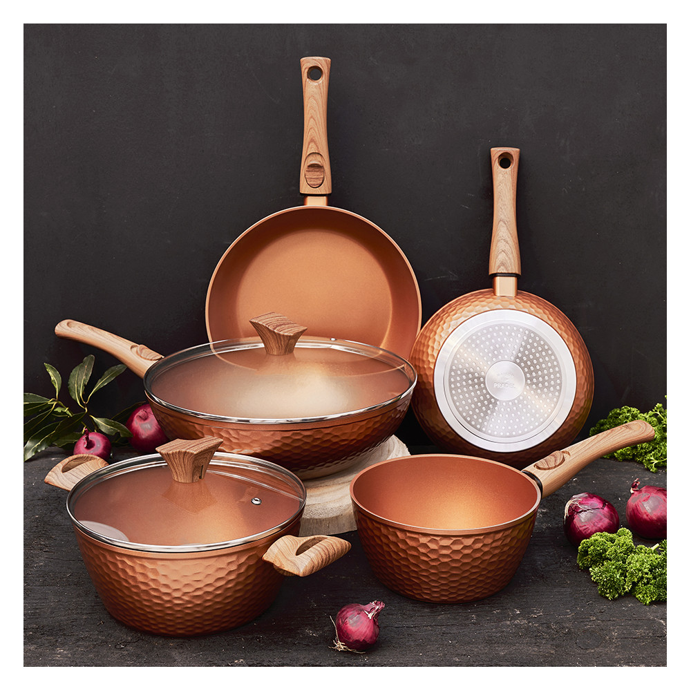 Batterie de cuisine 7 pièces "Martelé"