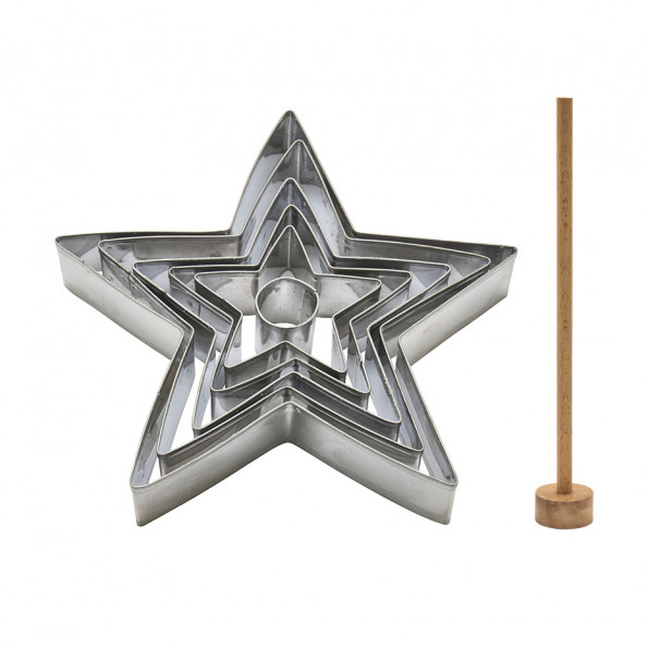 Kit emporte-pièces forme étoiles