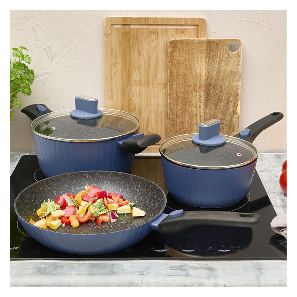 Batterie de cuisine 5 pièces "Minéral"