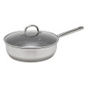Sauteuse inox avec couvercle